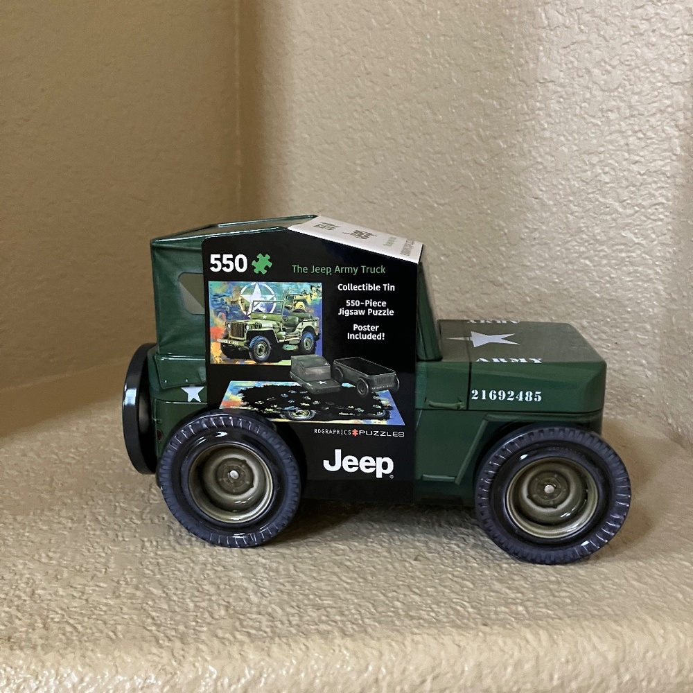 Eurographics Puzzles Jeep the Jeep Army Truck 550 Piece Jigsaw Puzzle NEW Sealed